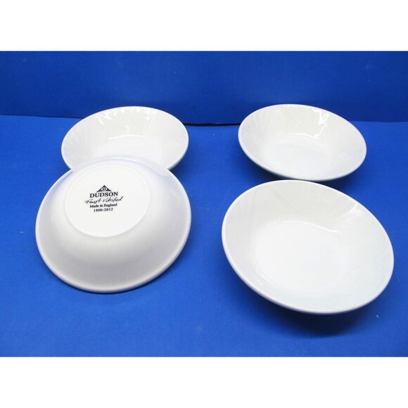 Dudson Olympus White 4 3/4" Sauce Bowls  Back Stamps Various Years - Picture 4 of 11
